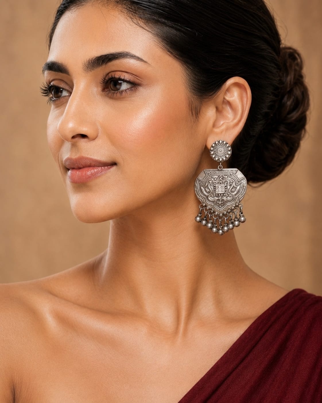 Mor Darbar Peacock Drop Earrings