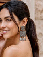 Pakshi Dual-Tone Jaali Drop Earrings