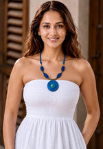 Neelkamal Turquoise Disc Necklace