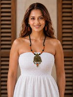 Gajalakshmi Deity Pendant Necklace Set