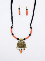 Gajalakshmi Deity Pendant Necklace Set