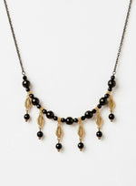 Kaali Bindu Black Bead Drop Necklace