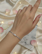 Moon Pearl Charm Bracelet