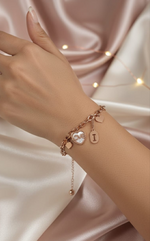 Blush Heart Link Bracelet