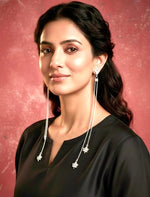 Kashmiri Dejhoor Chain Drop Earrings