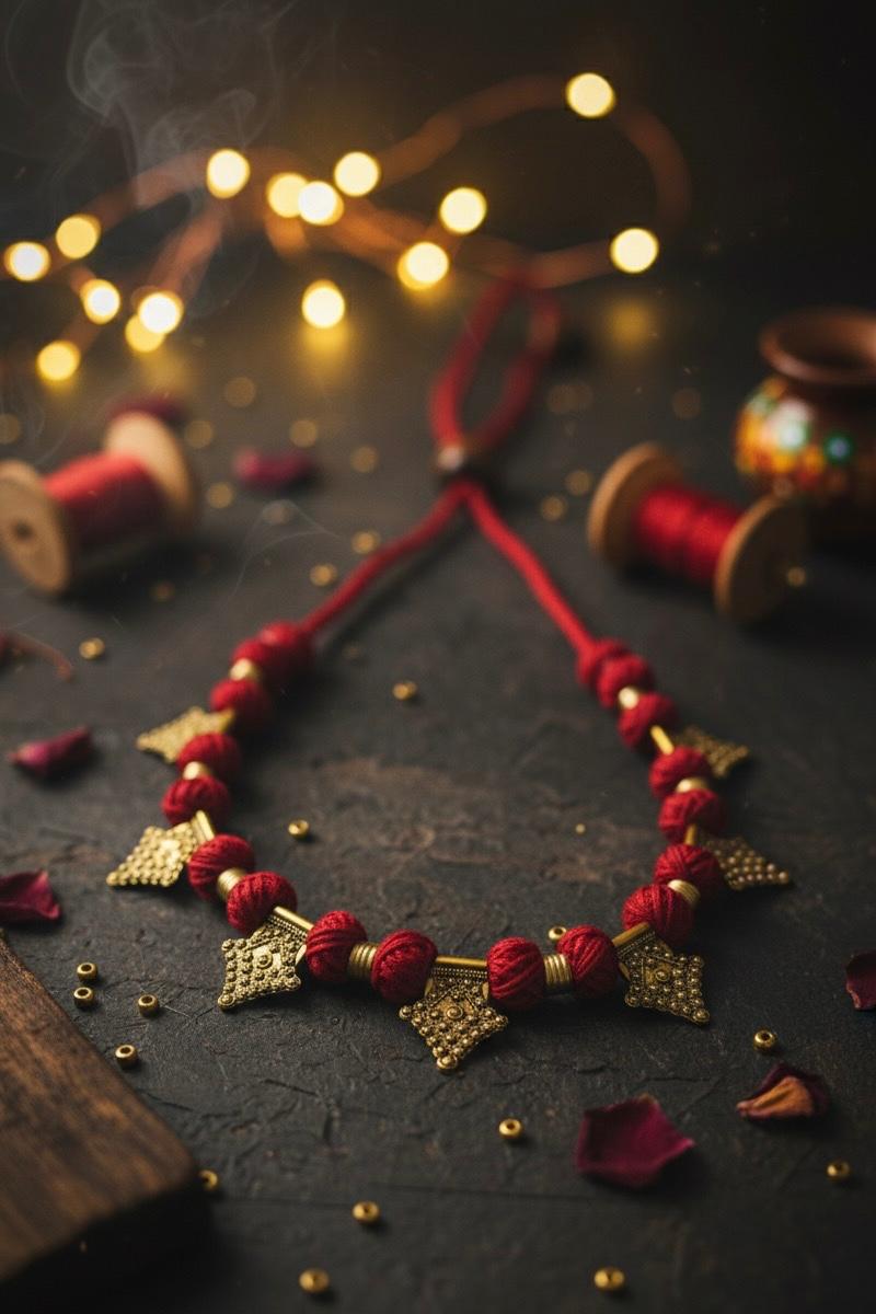 Mira Red Heritage Necklace