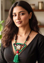 Kavya Tribal Tassel Necklace