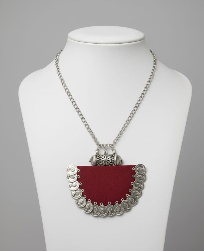 Anaya Crescent Silver Necklace