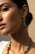 Layered Coin Drop Tribal Necklace