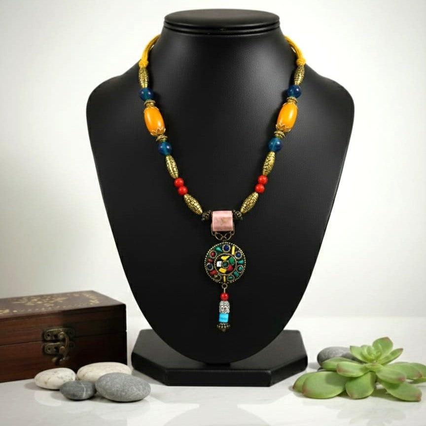 Tibetan Medallion Necklace