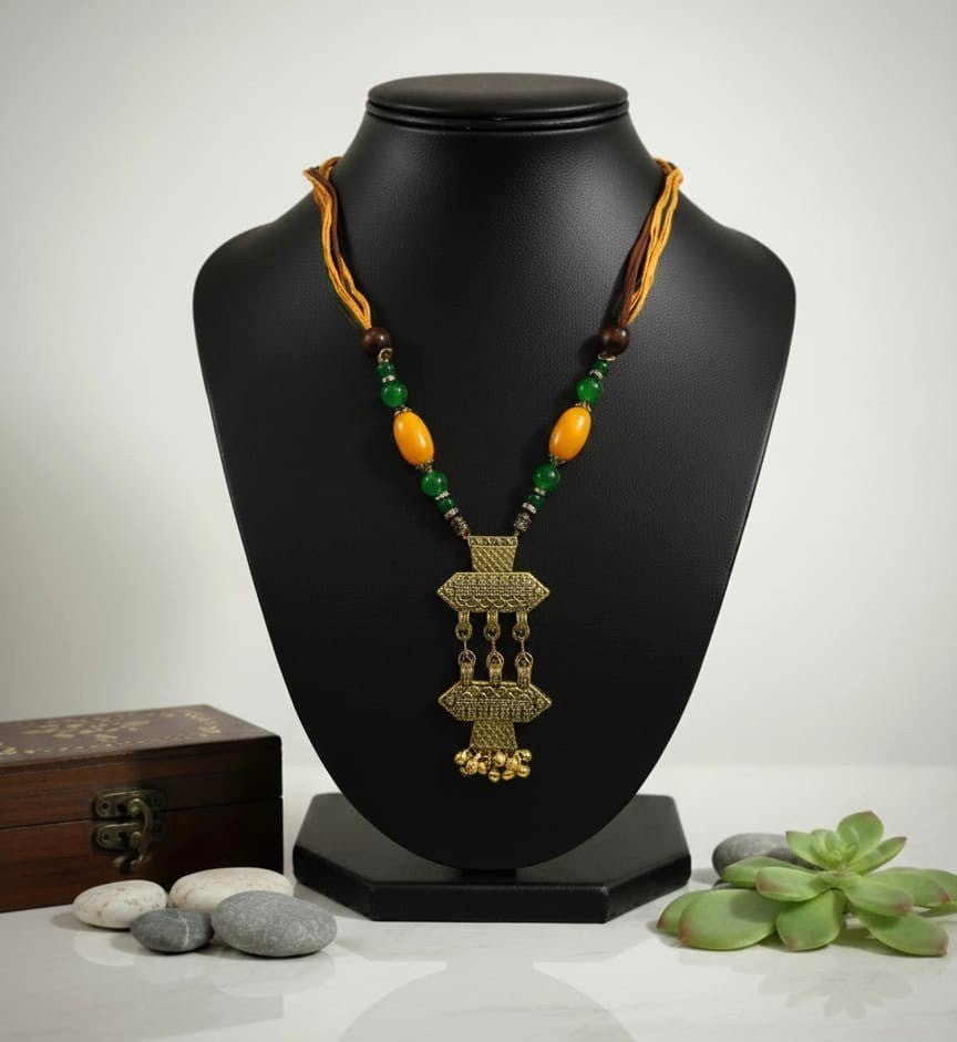 Multi Charm Tribal Necklace