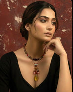 Earthy Drop Tribal Necklace