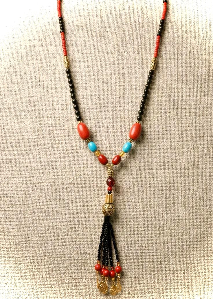 Tassel Tribal Necklace