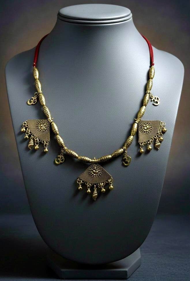 Tribal Om Motif Necklace