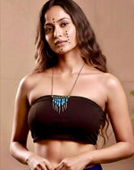 Tribal Turquoise Spike Necklace