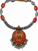 Durga Shakti Terracotta Bead Necklace