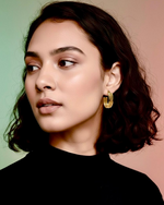 Golden Weave Hoops