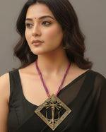 Trinetra Suryahaar Dhokra Sunburst Statement Necklace — Bastar Craft India