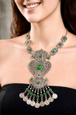 Sultan's Emerald Ottoman Statement Necklace