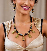 Golden Amphora Black Onyx Necklace