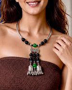 Jaali Jhumka Drop Choker Necklace