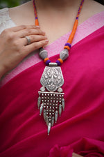 Raqs Banjara Feather Pendant Necklace