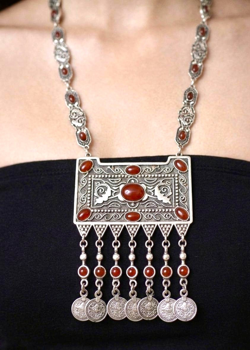 Ottoman Carnelian Coin Heritage Necklace