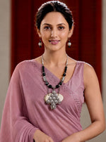 Gulnaar Oxidised Silver Filigree Bead Necklace Set