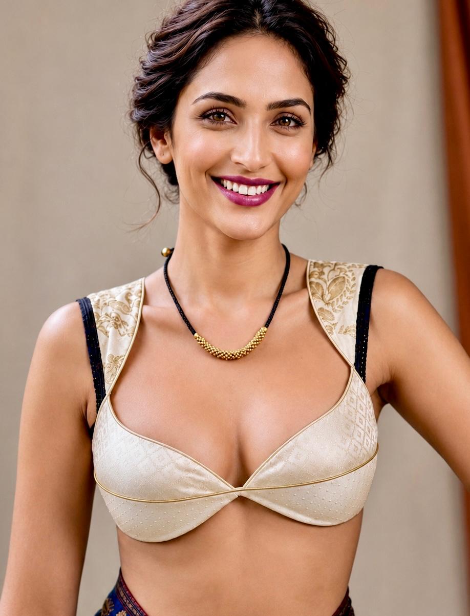 Suvarna Gold Bead Tanmaniya Necklace