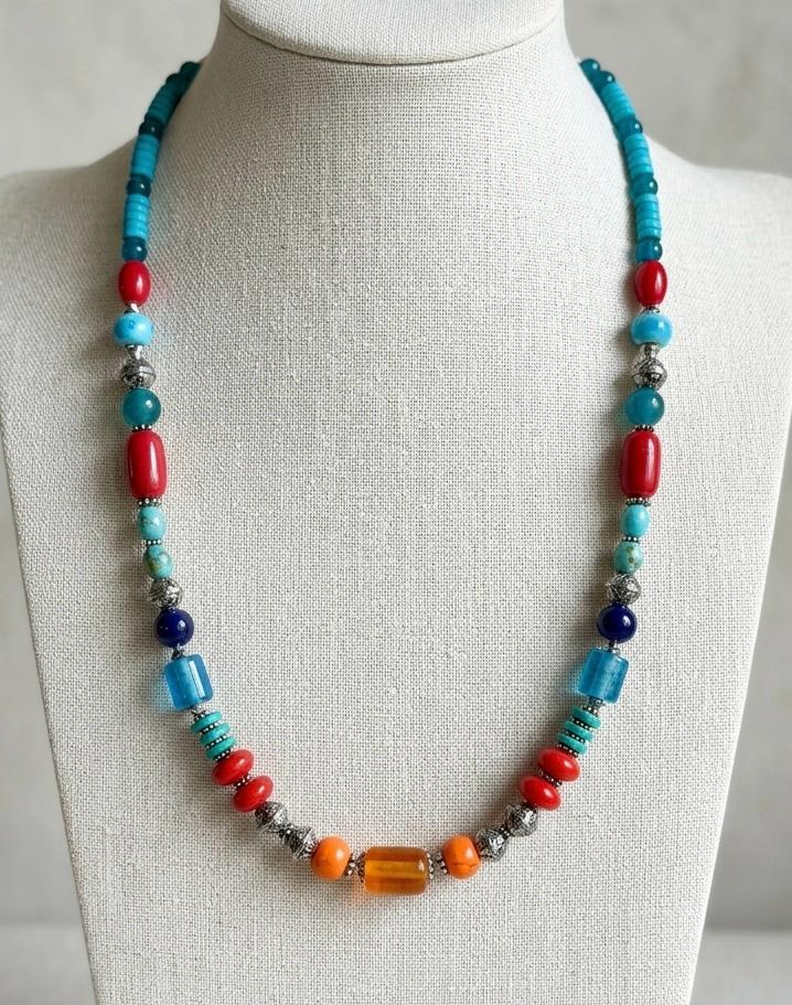 Himalayan Trade Route Bead Necklace