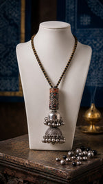 Ghungroo Dome Amulet Cylinder Necklace