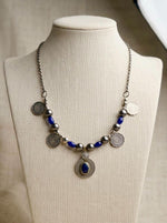 Roohi Lapis & Silver Coin Pendant Necklace
