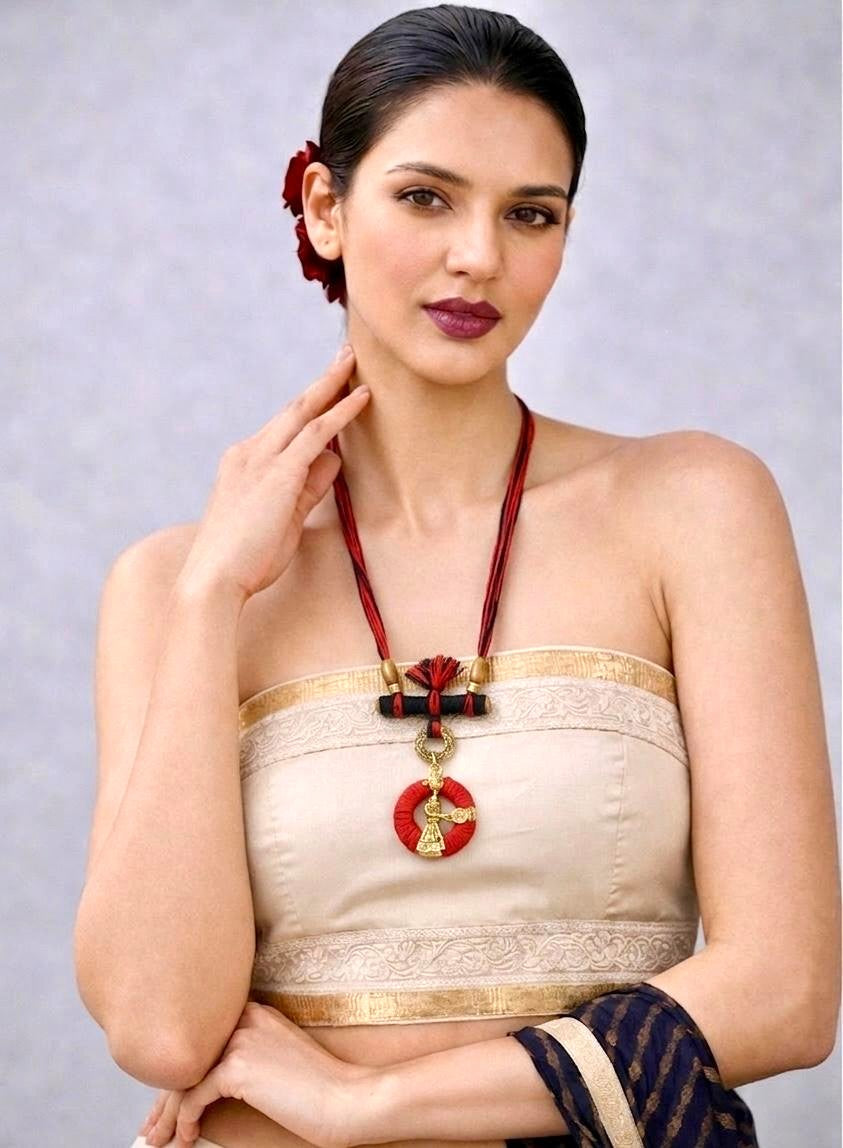 Dhokra Nomad Threadwork Tribal Necklace