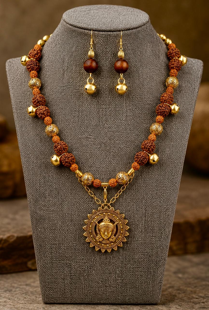 Bodhi Rudraksha Layered Mala Necklace