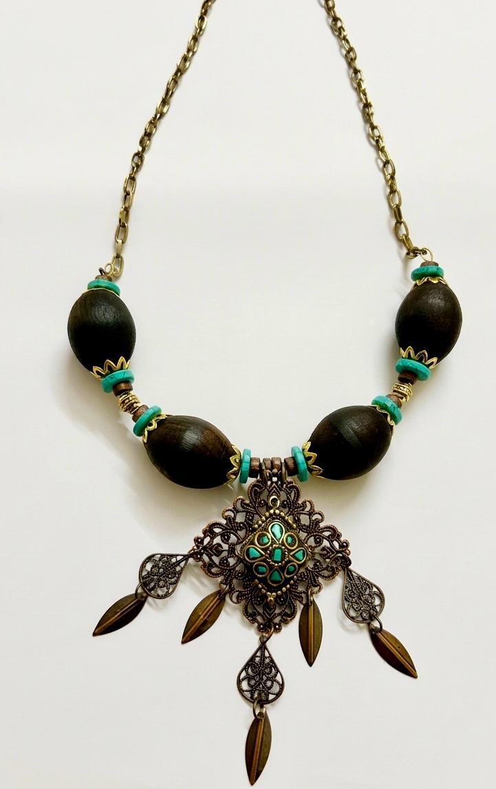 Turquoise Nomad Tribal Necklace