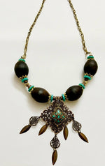 Turquoise Nomad Tribal Necklace