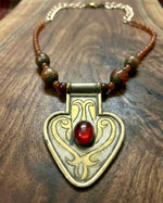 Ottoman Flame Turkish Pendant Necklace