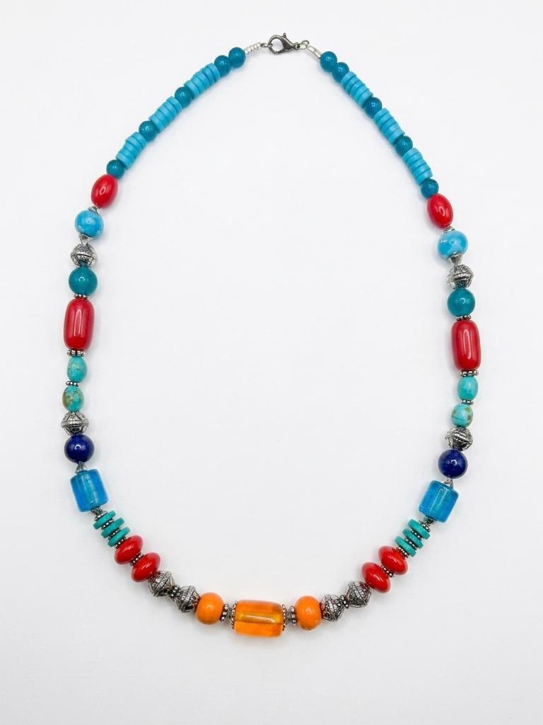 Himalayan Trade Route Bead Necklace