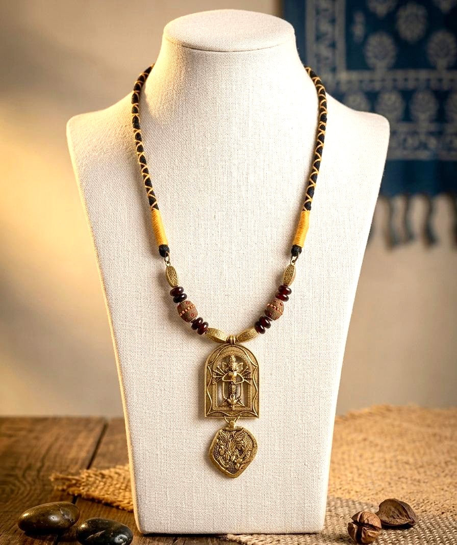 Dhokra Durga Heritage Tribal Necklace