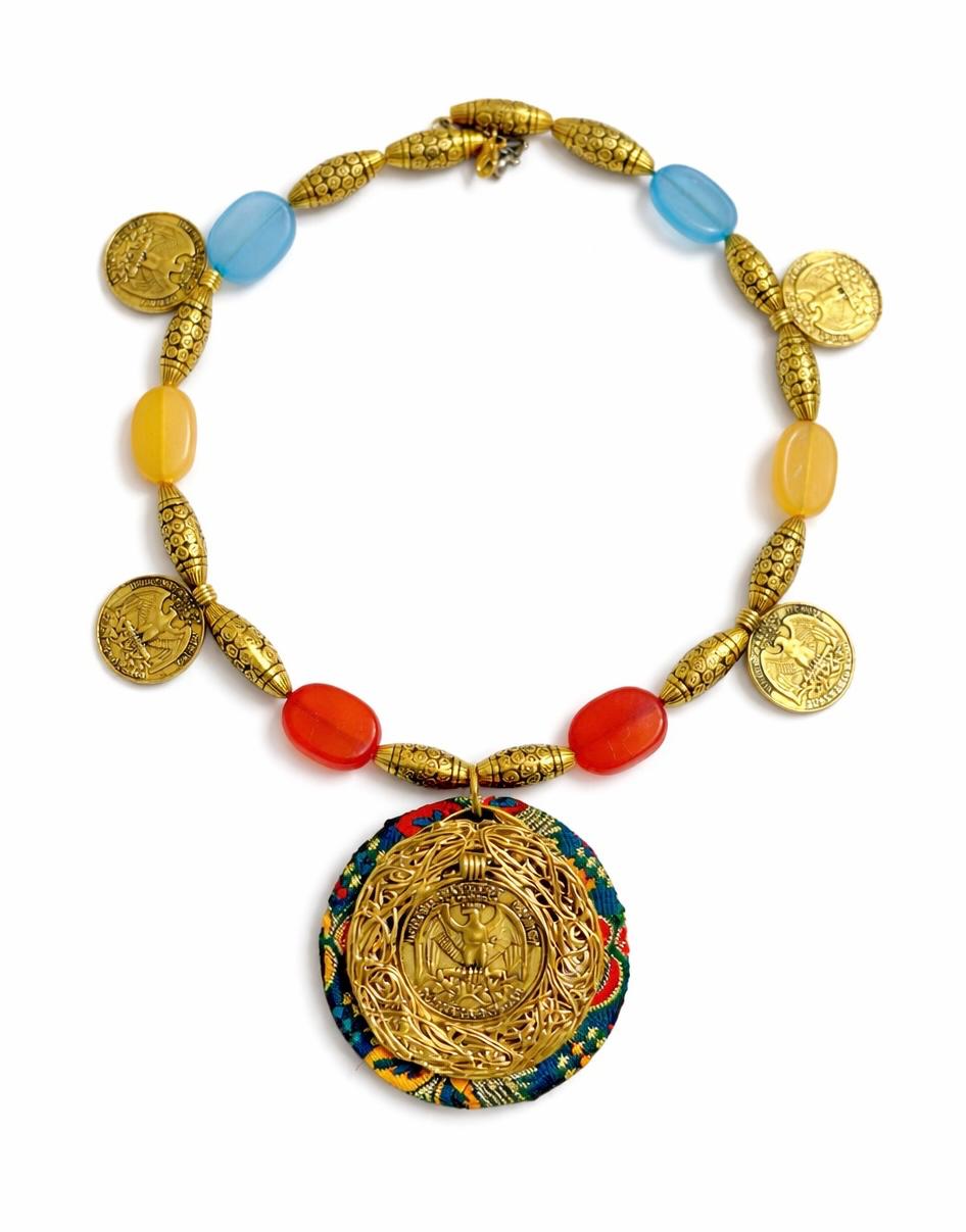Imperial Nomad Coin Statement Necklace