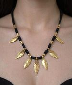 Vanraksha Dhokra Guardian Blades Pendant Necklace — Tribal Jewellery India
