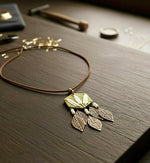 Golden Leaf Whisper Necklace