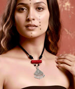 Crimson Rhythm Necklace