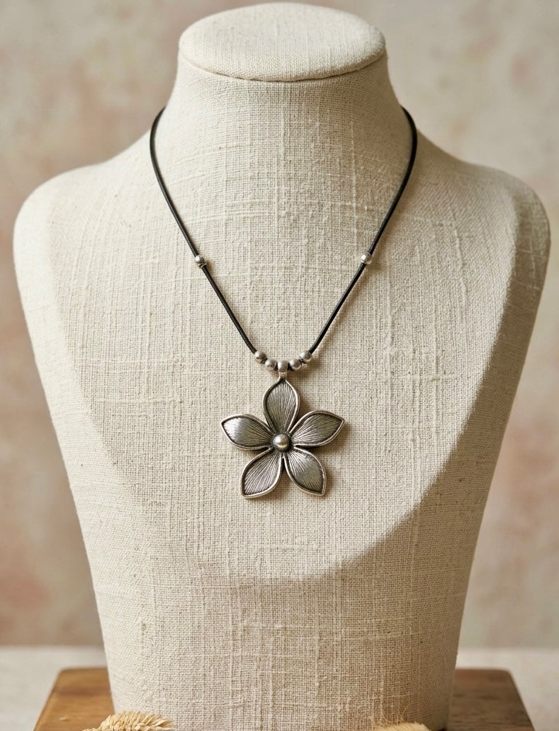 Wild Bloom Flower Pendant Necklace
