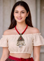 Desert Warrior Triangle Pendant Necklace