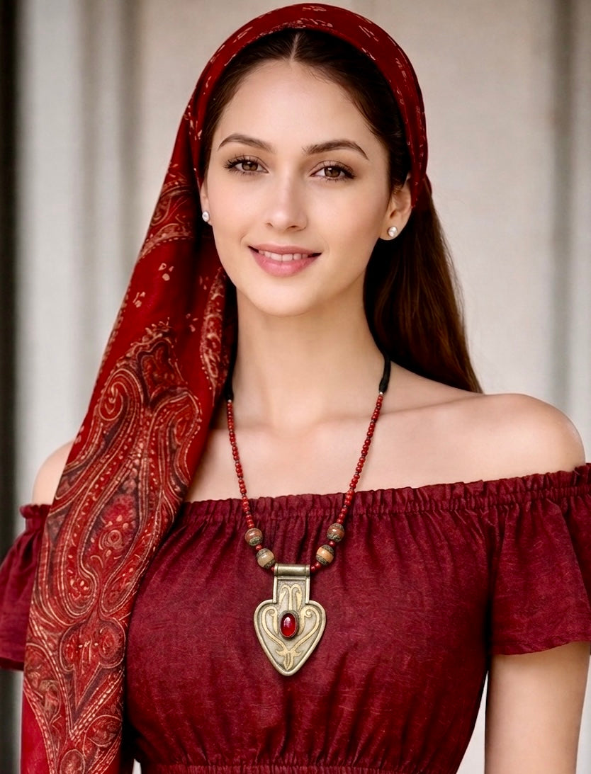 Heart of the Steppe Pendant Necklace