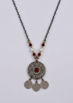 Sacred Mandala Coin Pendant Necklace