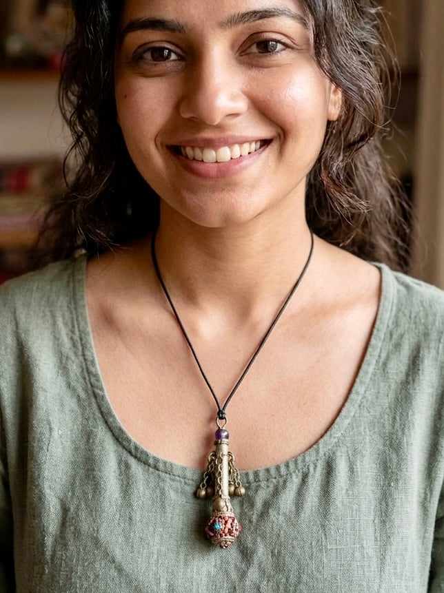 Travelers Amulet Pendant Necklace
