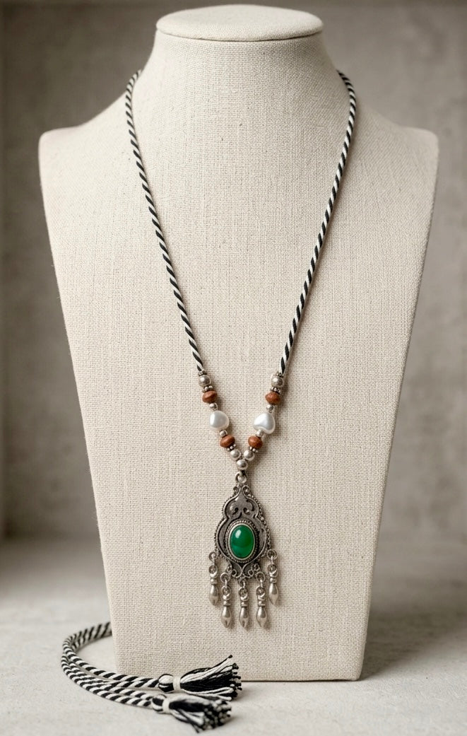 Sage Garden Chandelier Pendant Necklace