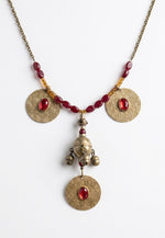 Lucky Elephant Coin Statement Necklace